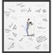 Stylish Signature Mat Picture Frame, Photo Frame Wedding Guest Book Alternative, Autograph Picture Mat for Signature Board, Wedding Celebrations Graduations Support Encouragement or Retirement
